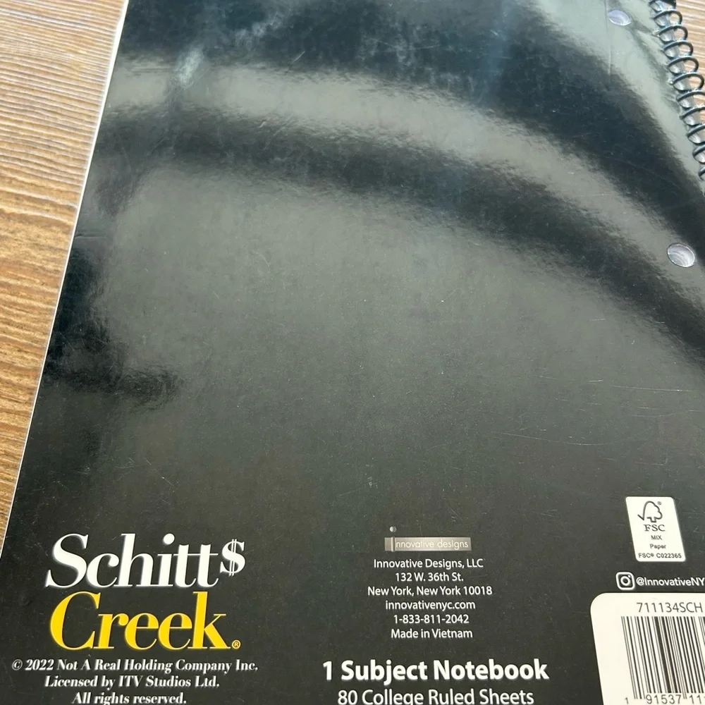 Schitts Creek Notebook